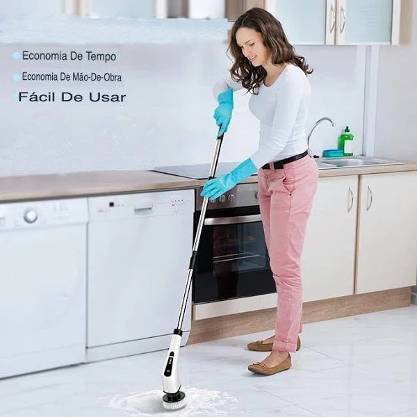 Escova De Limpeza Elétrica Cilclean- P/ Casa- Multiuso Sem Fio Portátil