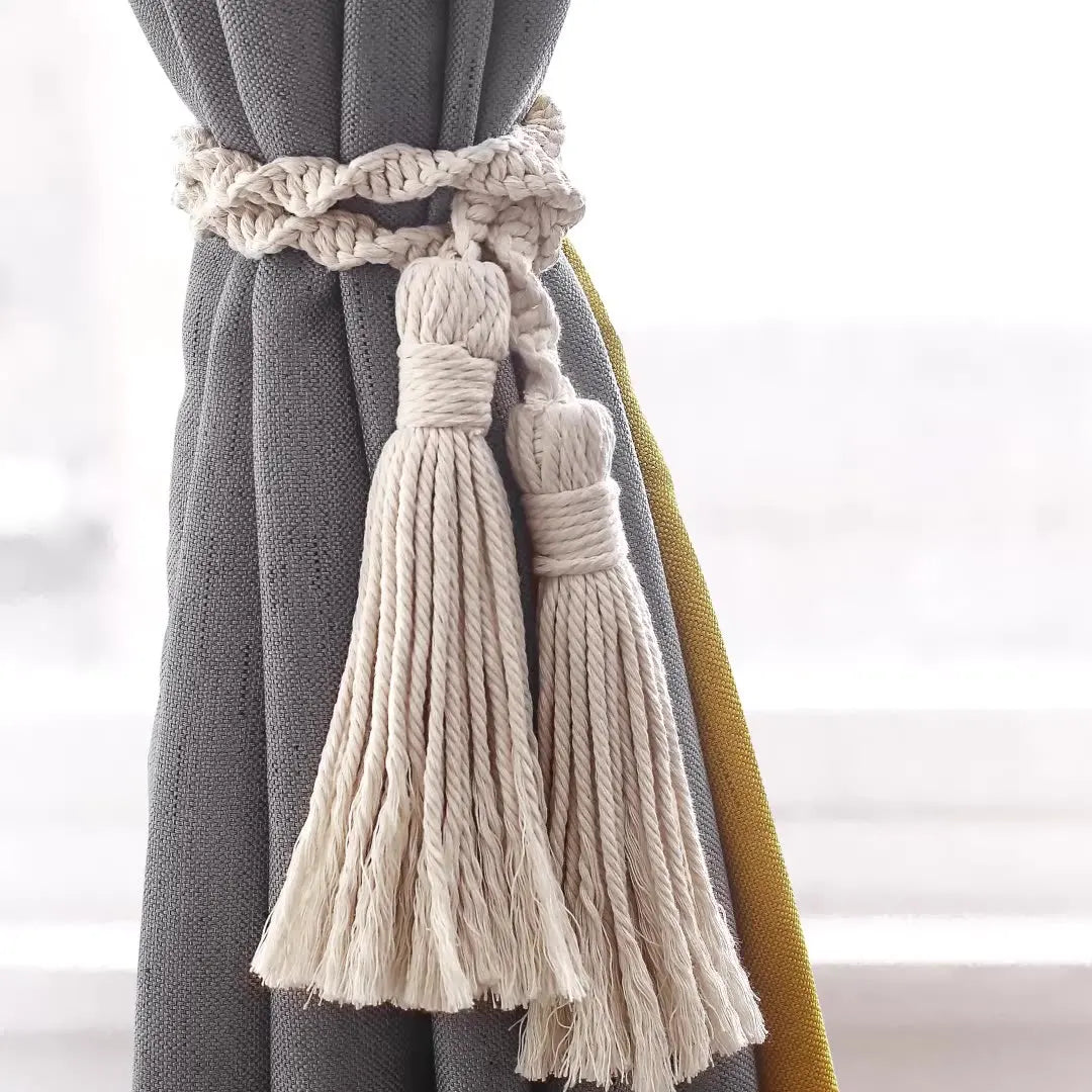 Acessórios para Cortinas, Corda decorativa de Macramê