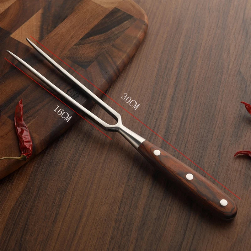 Garfo de Churrasco Em Aço Inoxidável, Portátil Beef Grill - Acessórios Para Churrasco