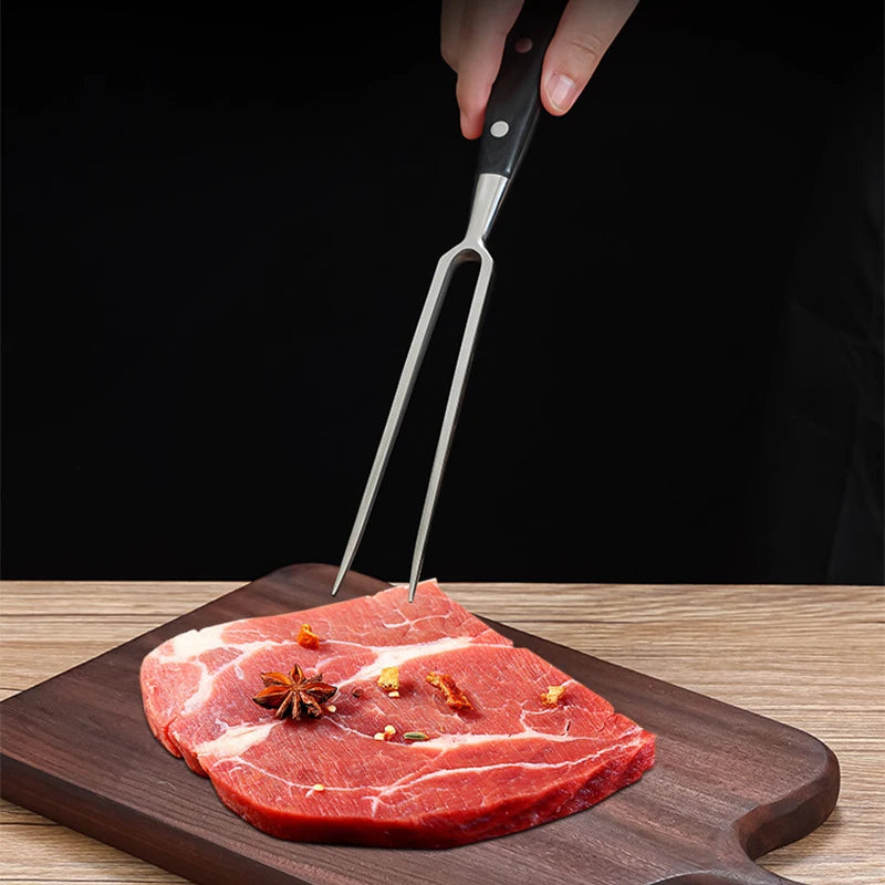 Garfo de Churrasco Em Aço Inoxidável, Portátil Beef Grill - Acessórios Para Churrasco