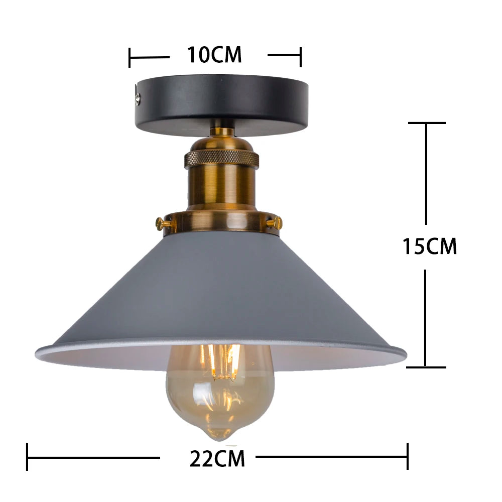 Pendente Retro Industrial com LED Decorativo