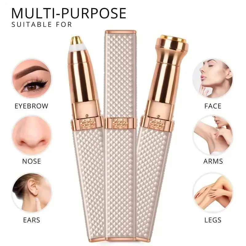 Depilador Facial de Alta Precisão- Painless- 2 em Um. Com Luz de Led