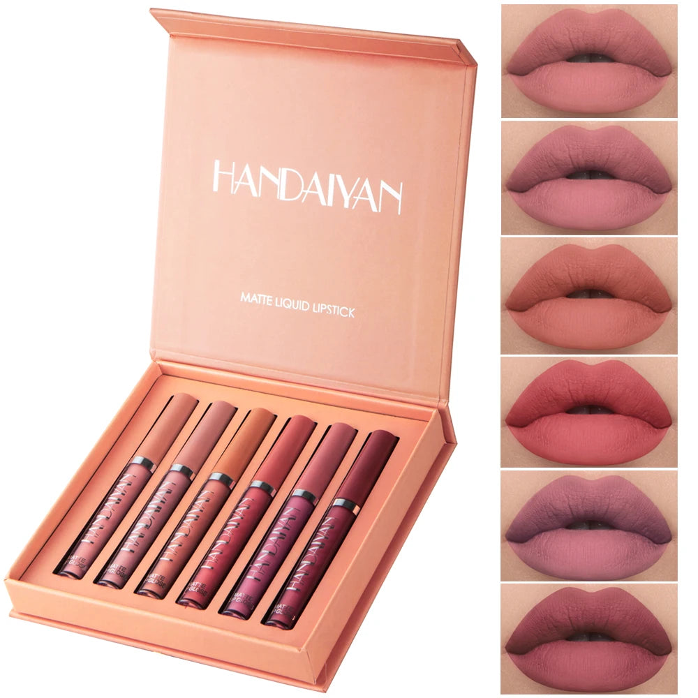 Baton Handaiyan- Batom de Longa Duração com Efeito Matte - Compre 3 Leve 6