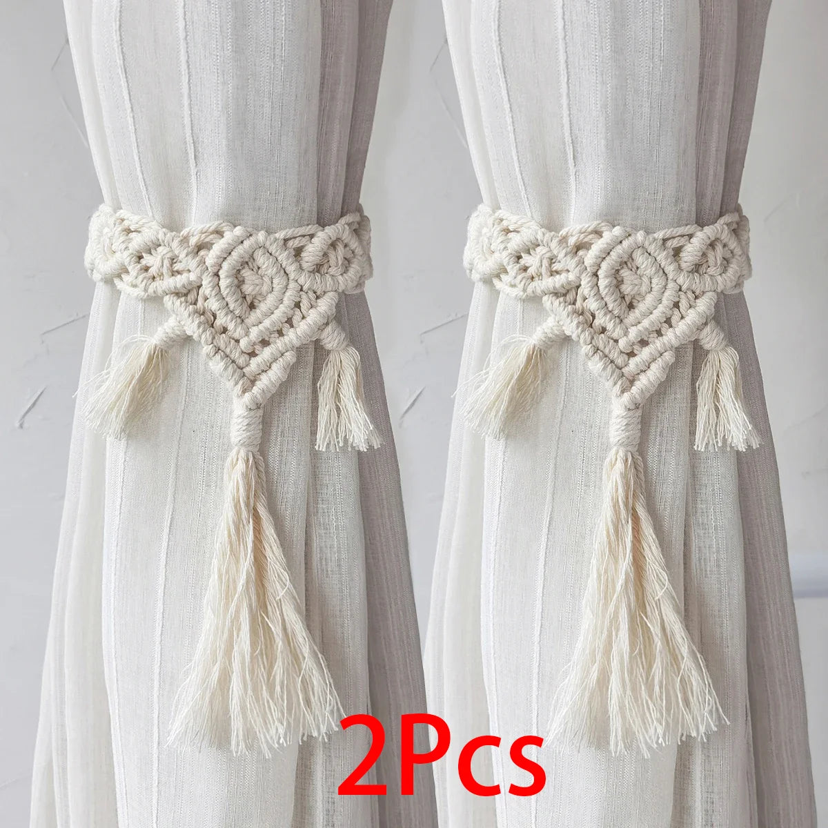 Acessórios para Cortinas, Corda decorativa de Macramê