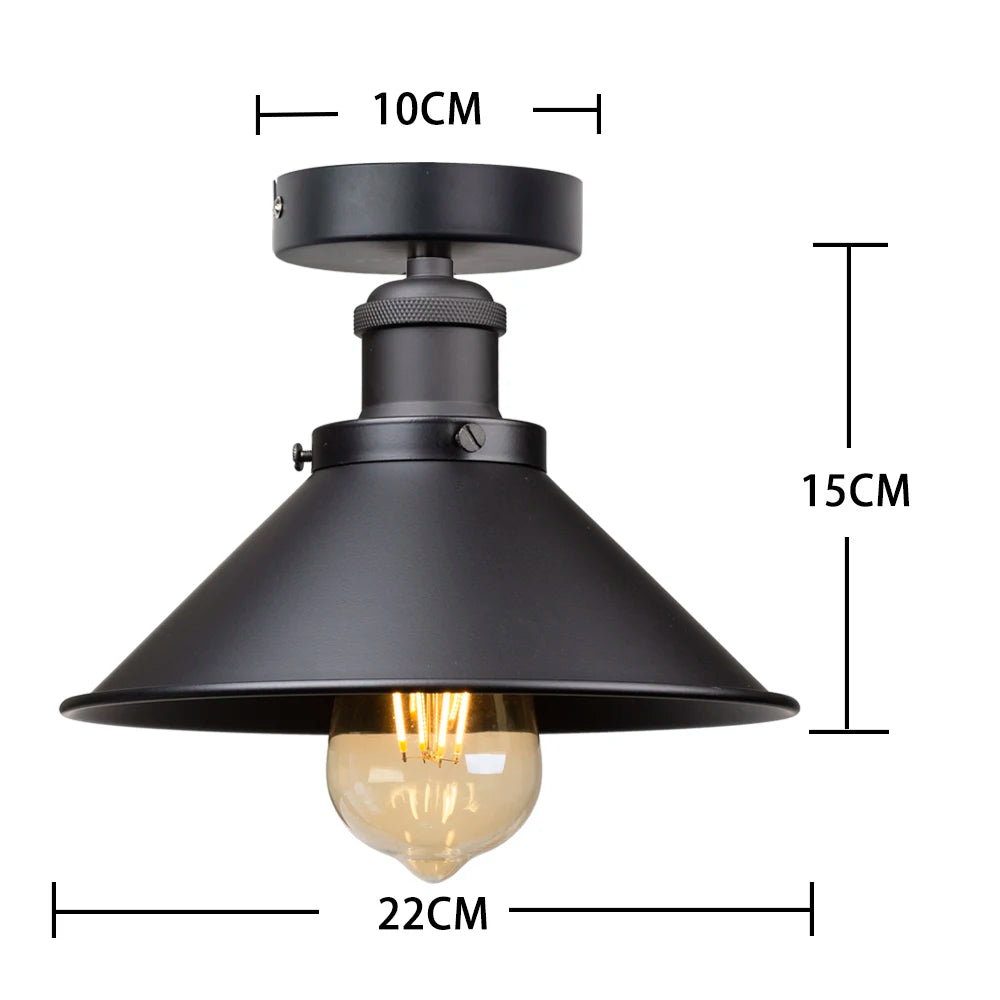 Pendente Retro Industrial com LED Decorativo
