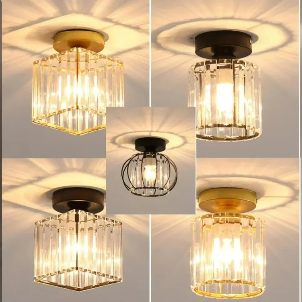Luminária de Teto Nórdica em Acrílico LED para Corredor, Soquete E27- Ideal para Sala de Estar, Quarto e Iluminação interna. Alimentação: AC 85-265V.