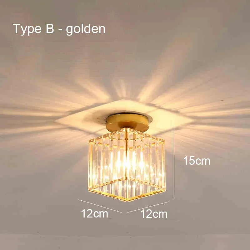 Luminária de Teto Nórdica em Acrílico LED para Corredor, Soquete E27- Ideal para Sala de Estar, Quarto e Iluminação interna. Alimentação: AC 85-265V.