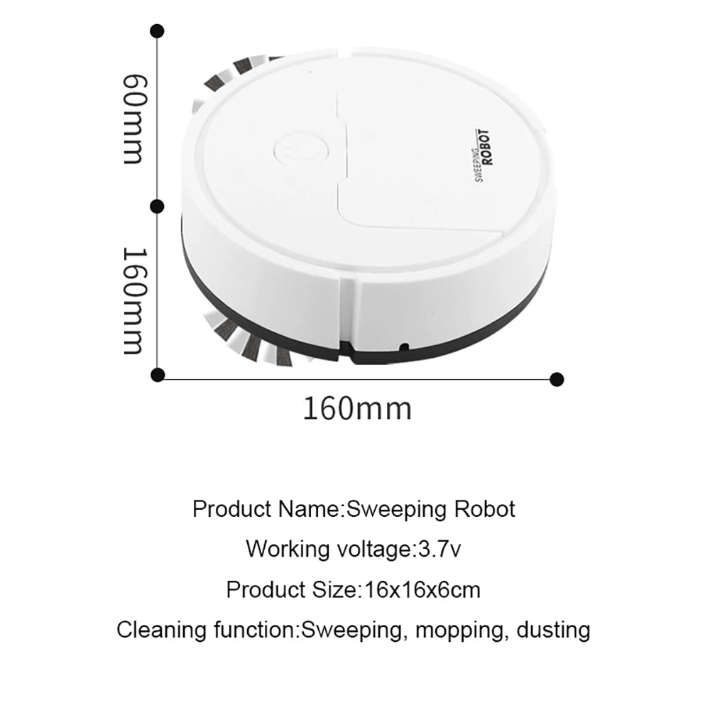 Robô de Limpeza Cleaner - Automático, sucção e esfregão de varredura, doméstico.