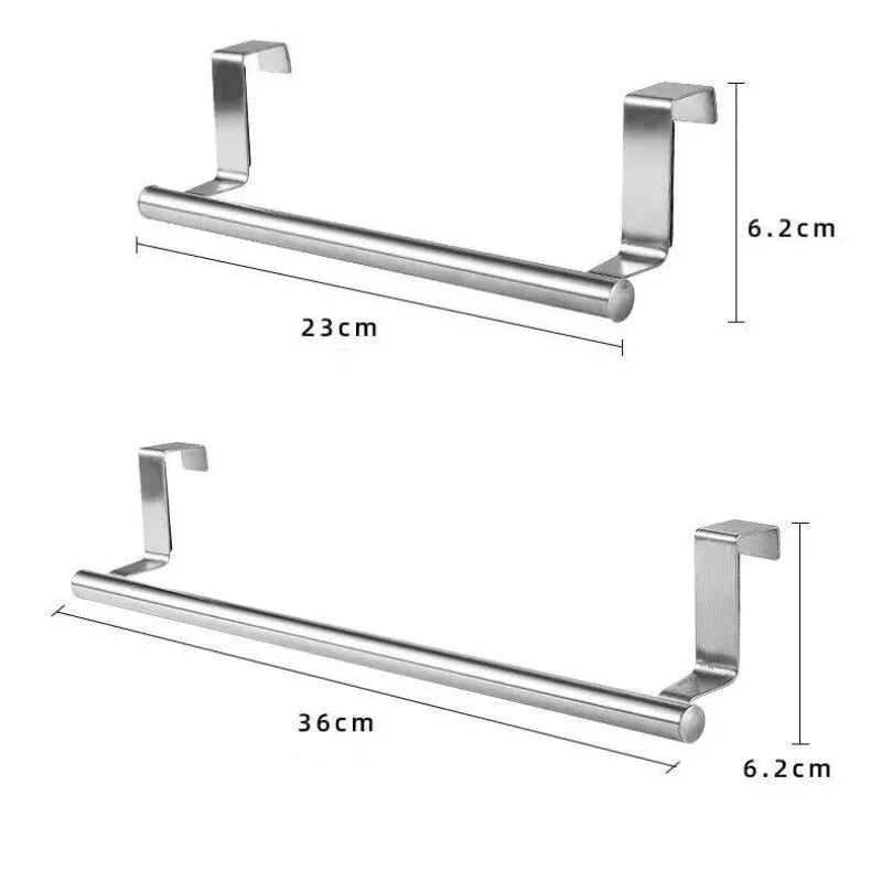 Toalheiro sobre a porta, suporte para toalhas, suporte para pendurar, aço inoxidável, banheiro, cozinha, armário, toalha