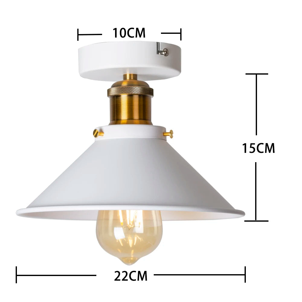 Pendente Retro Industrial com LED Decorativo