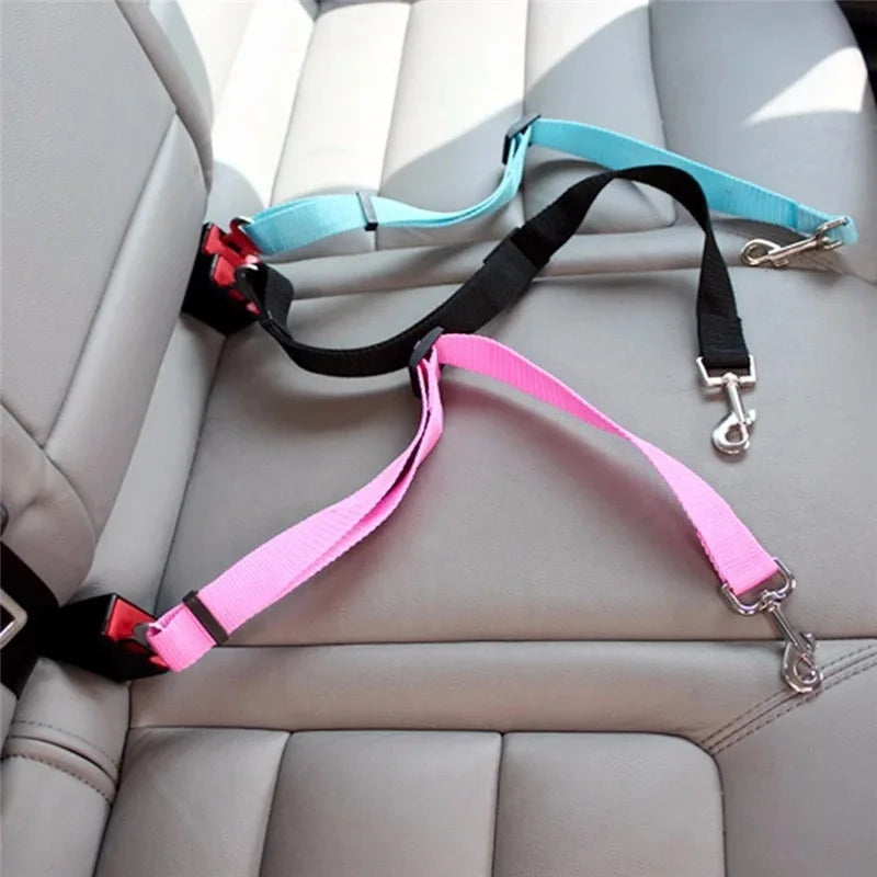 Cinto de segurança pet universal compatível com todos os modelos de veículos para cães e gatos viagem