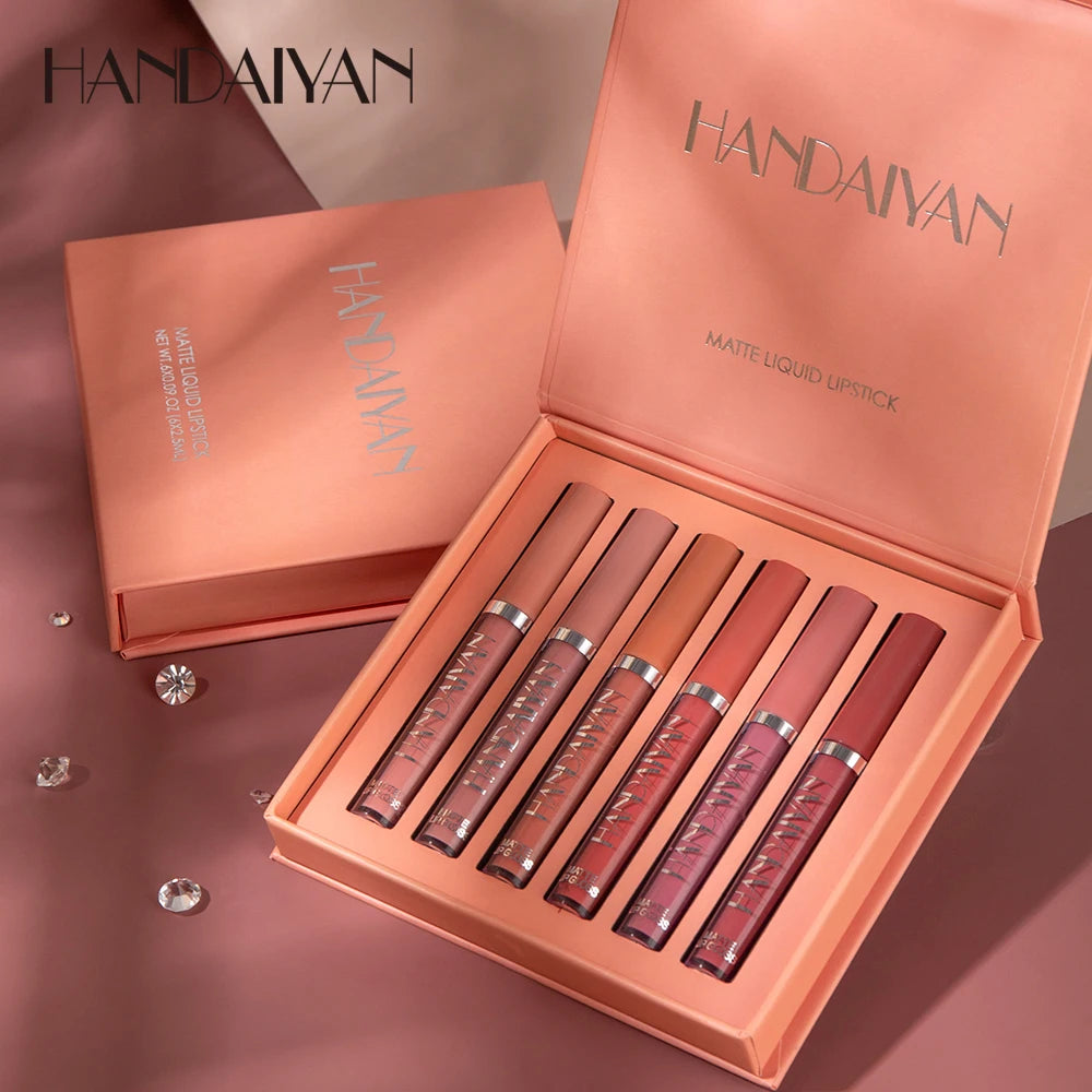 Baton Handaiyan- Batom de Longa Duração com Efeito Matte - Compre 3 Leve 6