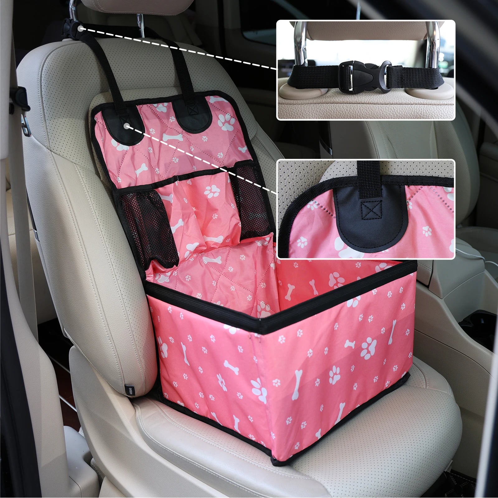 Cadeirinha Pet Assento Carro Transporte Pet Cadeira Pet para Auto Cães Gatos Viagem