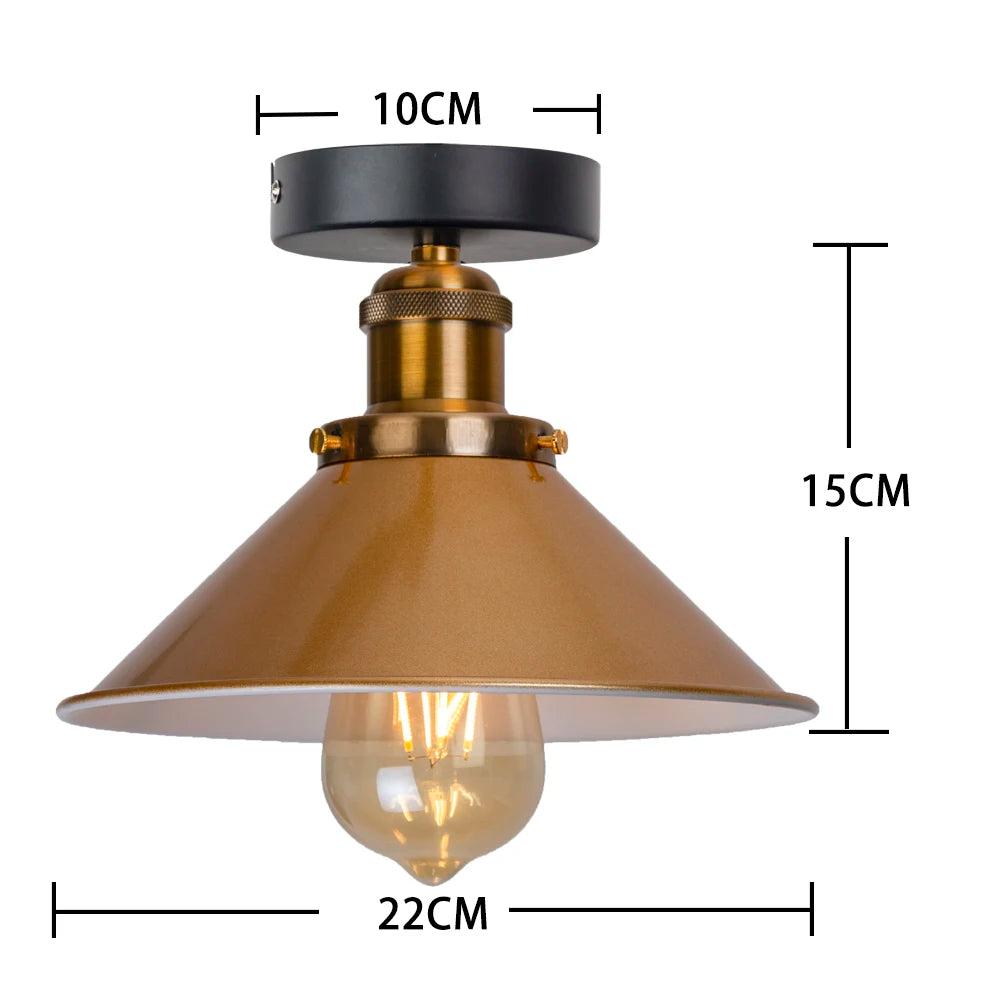 Pendente Retro Industrial com LED Decorativo