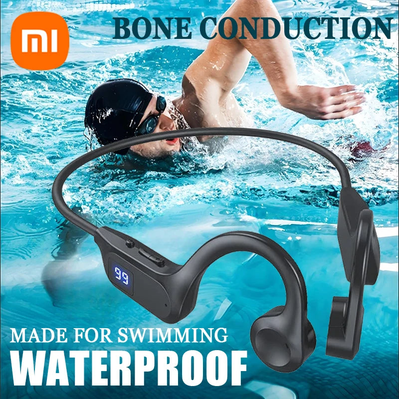 Fone Bluetooth de Condução Óssea Resistente À Água