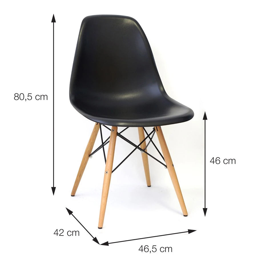 Cadeira de Jantar DKR Eames Boxbit para sala de jantar ou escrivaninha várias cores