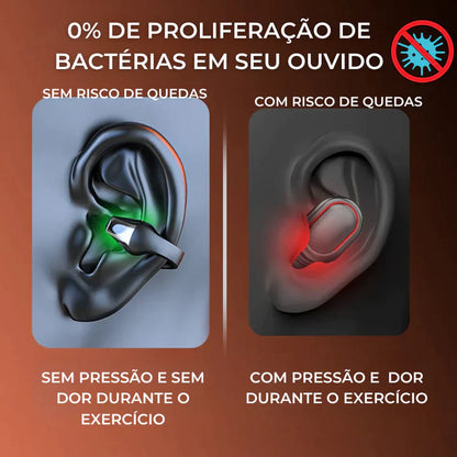 Fone de ouvido bluetooth de condução óssea - Experience Sound