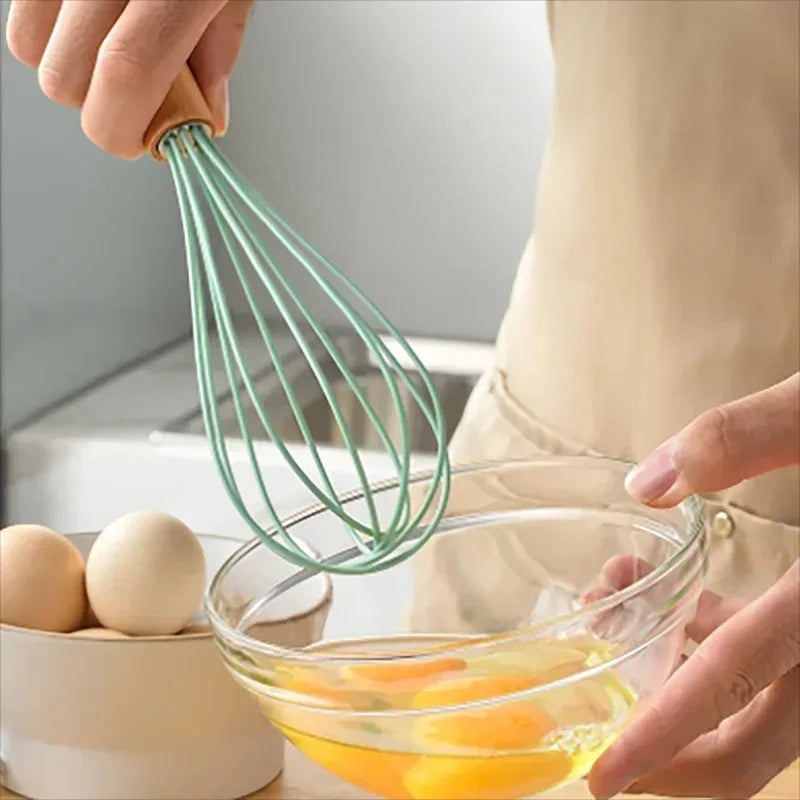Kit Premium de Utensílios de Silicone – 12 Peças-Cabo Madeira