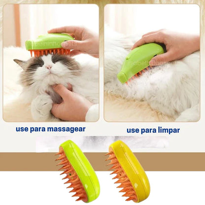 Cat Steamy - Escova de vapor para gatos, elétrico, spray de água