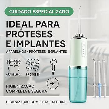 DiamondStream™ – O Poderoso Irrigador Bucal Portátil + Kit de Acessórios Grátis!