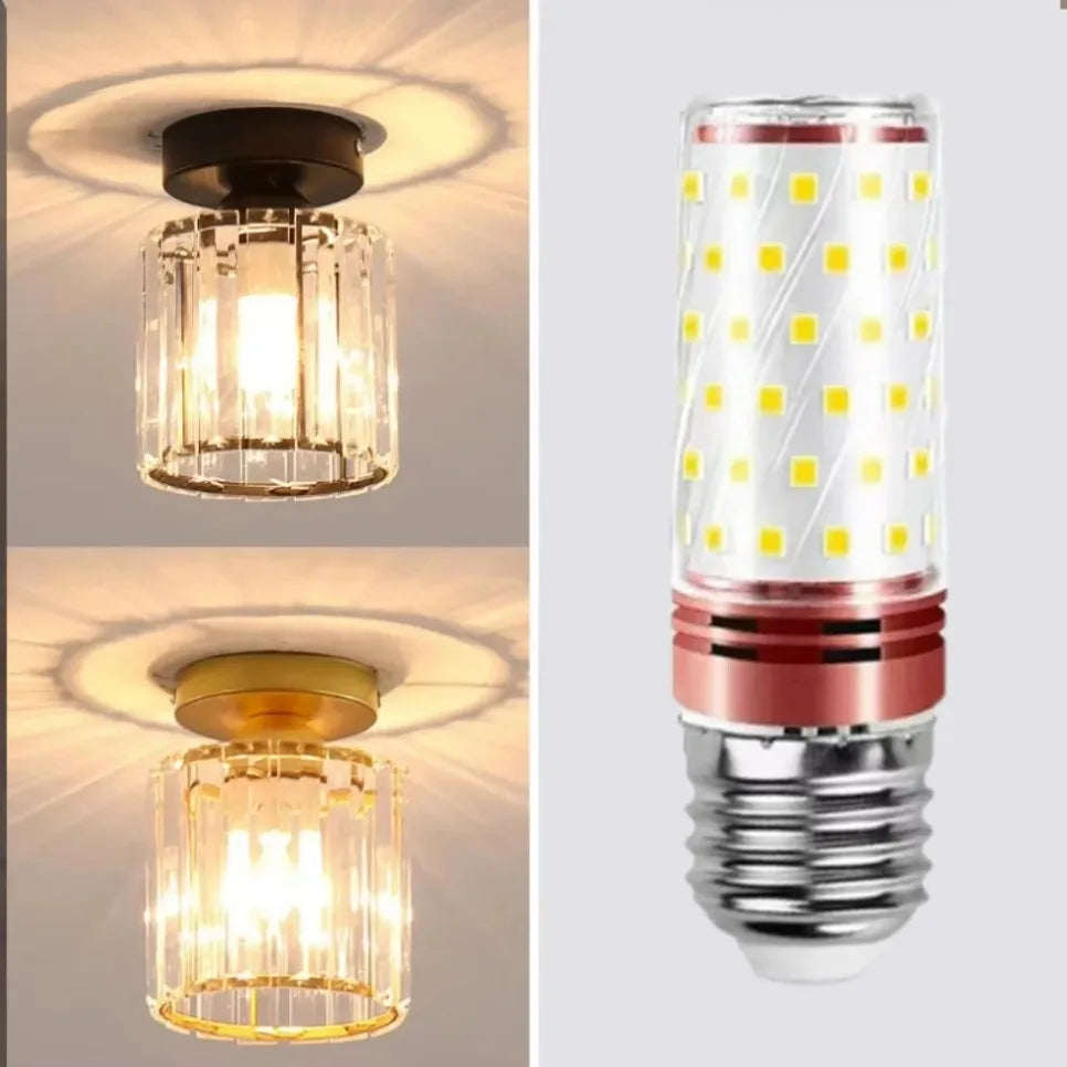 Luminária de Teto Nórdica em Acrílico LED para Corredor, Soquete E27- Ideal para Sala de Estar, Quarto e Iluminação interna. Alimentação: AC 85-265V.