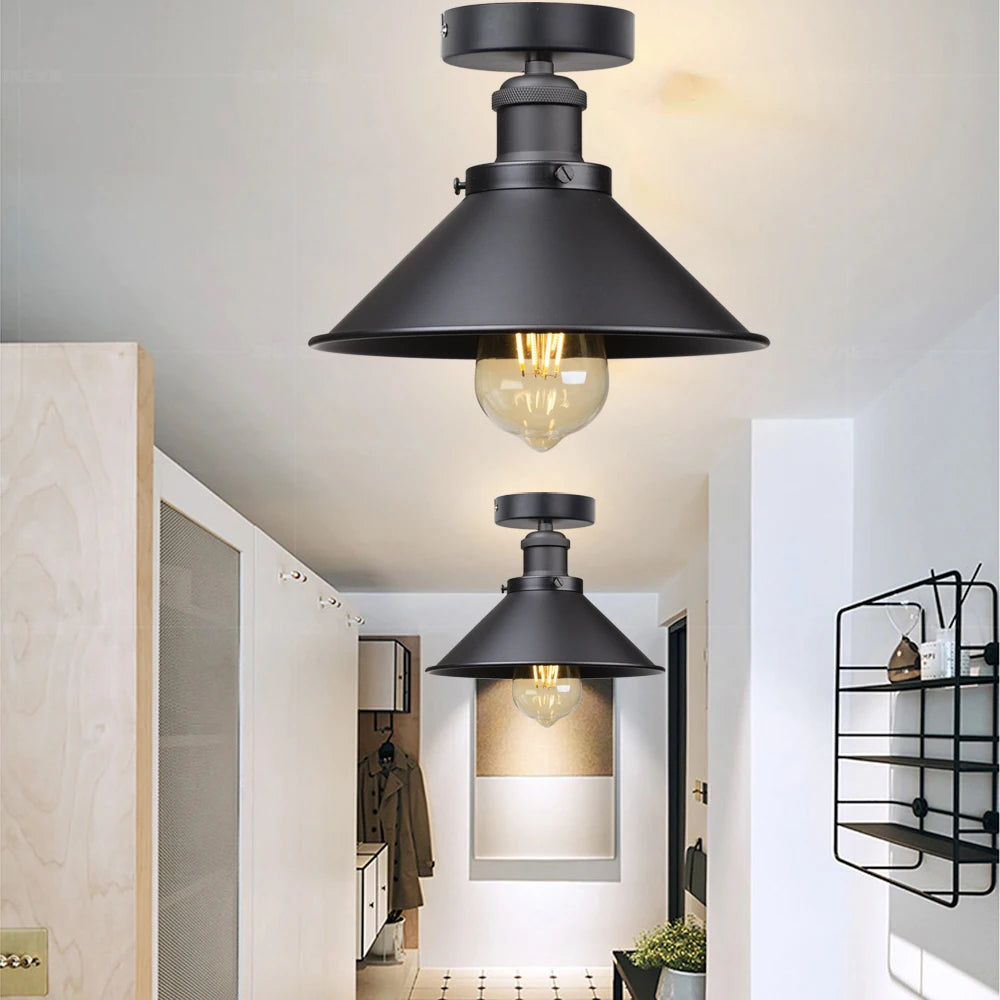 Pendente Retro Industrial com LED Decorativo