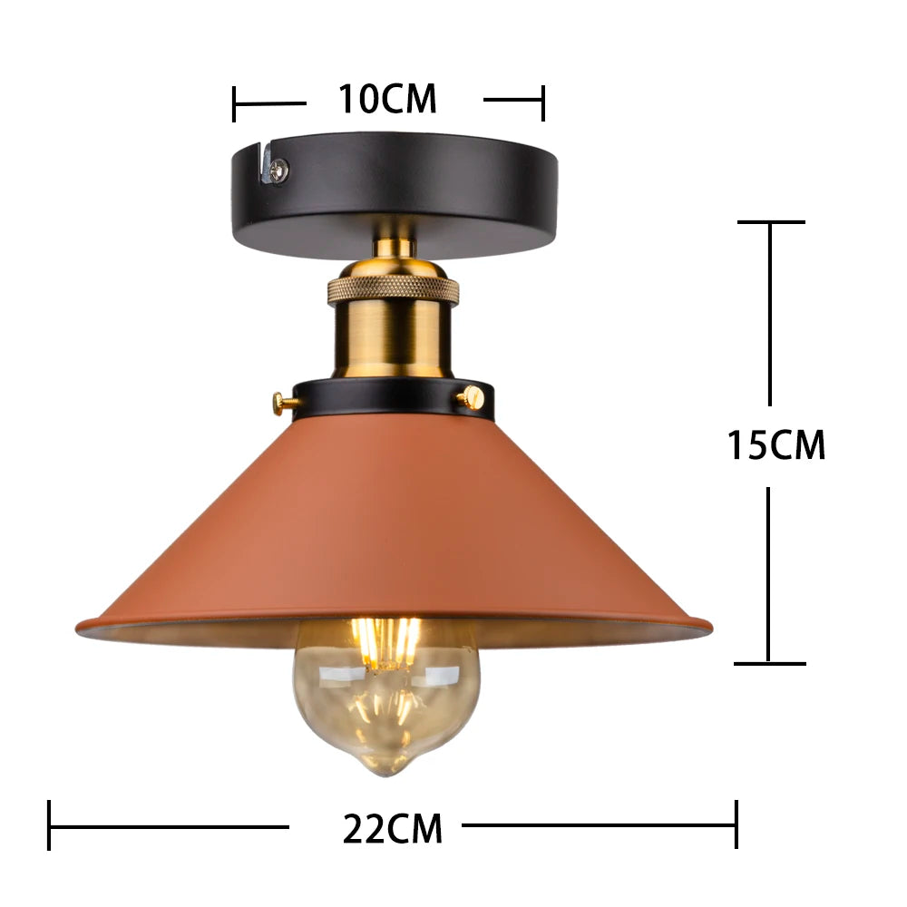 Pendente Retro Industrial com LED Decorativo