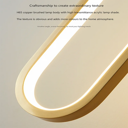 Luminária Pendente Minimalista LED Oval, Pingente, Quarto