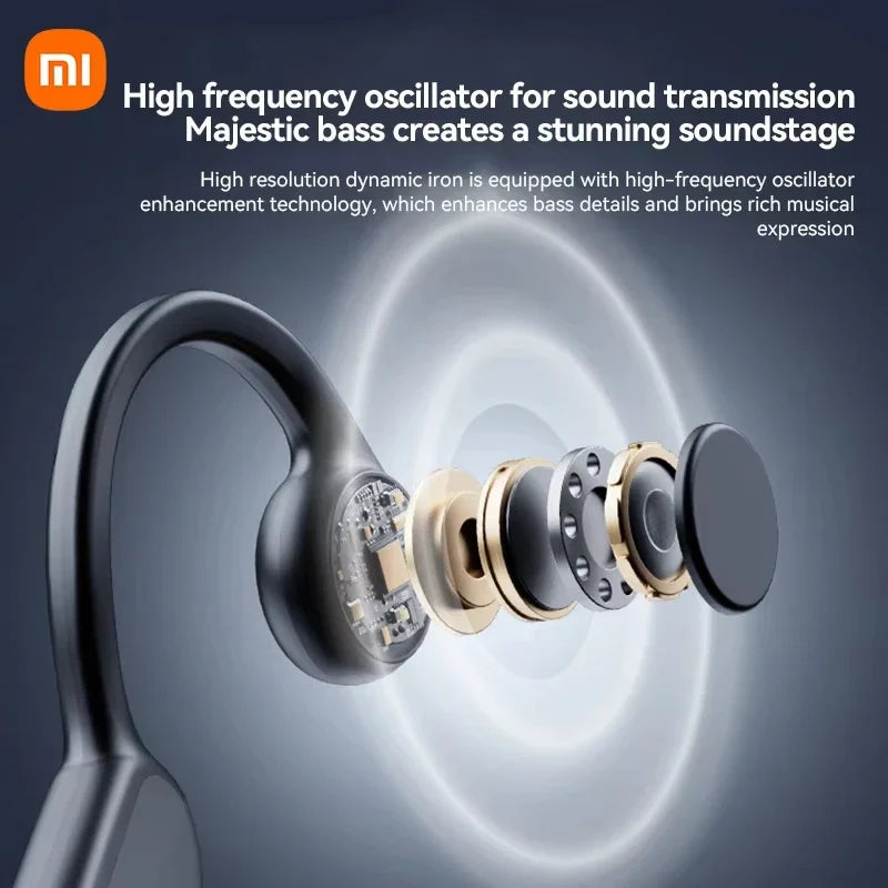 Fone Bluetooth de Condução Óssea Resistente À Água