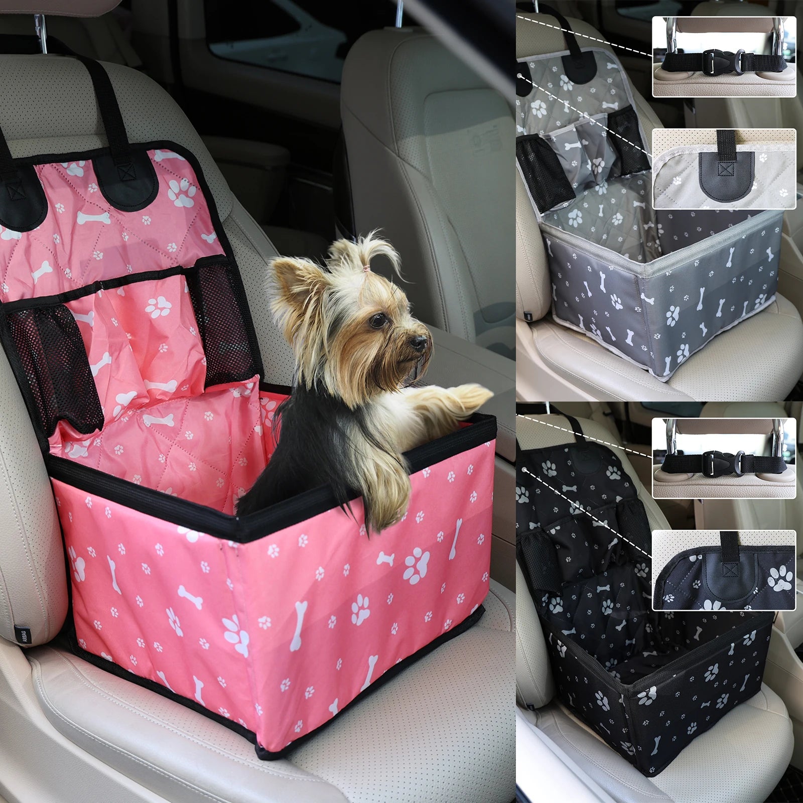 Cadeirinha Pet Assento Carro Transporte Pet Cadeira Pet para Auto Cães Gatos Viagem