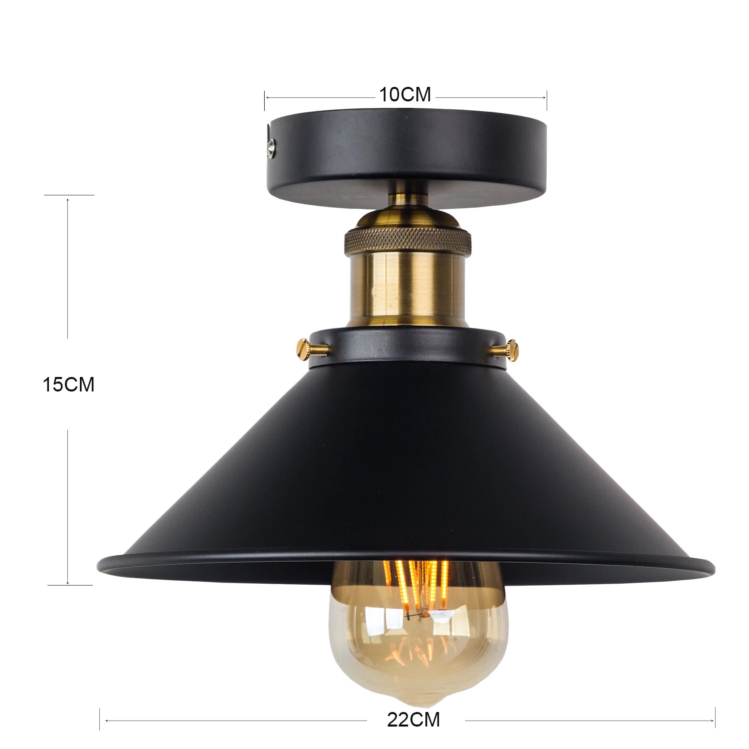 Pendente Retro Industrial com LED Decorativo