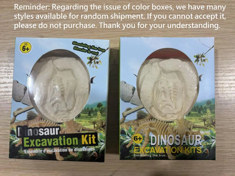 Kit de  escavação de fósseis de Dinossauros-Jurassic  Escavação Arqueológica -Brinquedos educacionais
