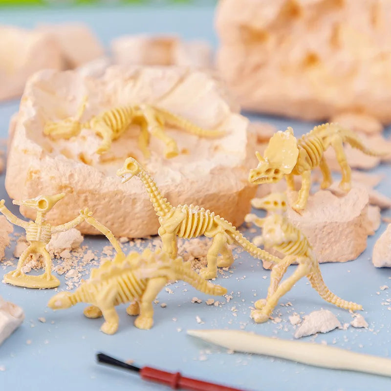Kit de  escavação de fósseis de Dinossauros-Jurassic  Escavação Arqueológica -Brinquedos educacionais