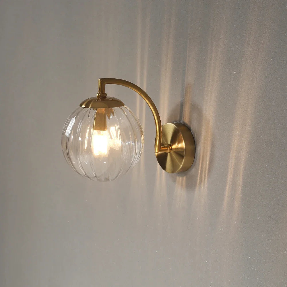 Luminária de Parede LED Nórdico Moderna, Vidro Colorida, Minimalista