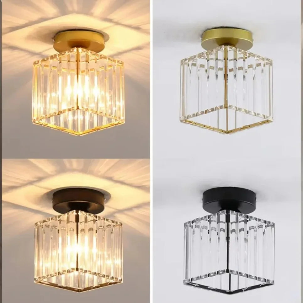 Luminária de Teto Nórdica em Acrílico LED para Corredor, Soquete E27- Ideal para Sala de Estar, Quarto e Iluminação interna. Alimentação: AC 85-265V.