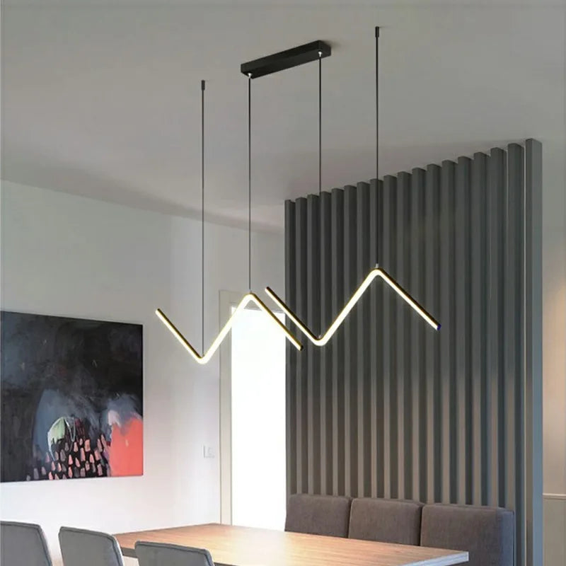 Luminária Pendente Duplo- Minimalista- Led Moderno Raio