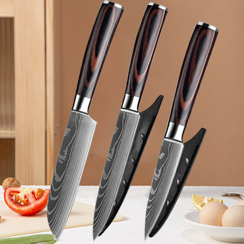 Small Fruit Meat Peeling Knife 3.5"/5" Forged Utility Paring Slicing Cleaver Razor Sharp Stainless Steel Boning Butcher Knife