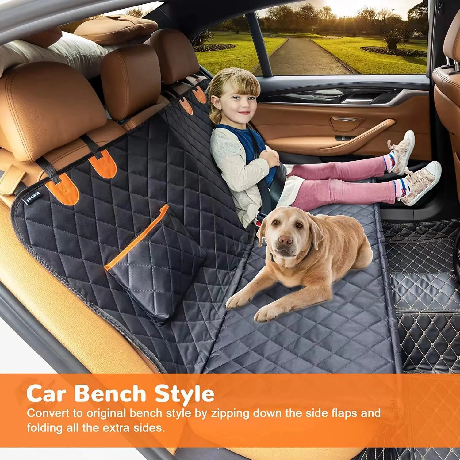 Capa protetora impermeável para banco de carro para cães, tapete de transporte para animais de estimação, rede para cães de pequeno, médio e grande porte, almofada de segurança para o banco traseiro do carro.