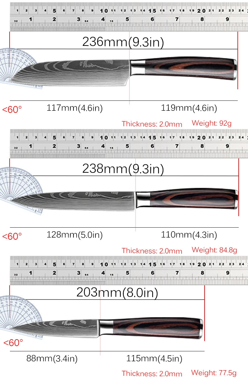 Small Fruit Meat Peeling Knife 3.5"/5" Forged Utility Paring Slicing Cleaver Razor Sharp Stainless Steel Boning Butcher Knife