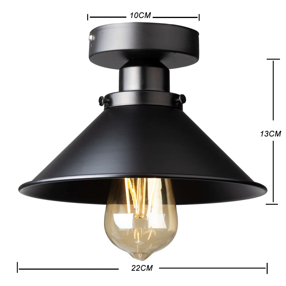 Pendente Retro Industrial com LED Decorativo