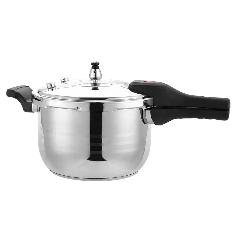 Panela De Pressão Aço Inox 304 Polido Premium Anti- Explossão Fundo Triplo