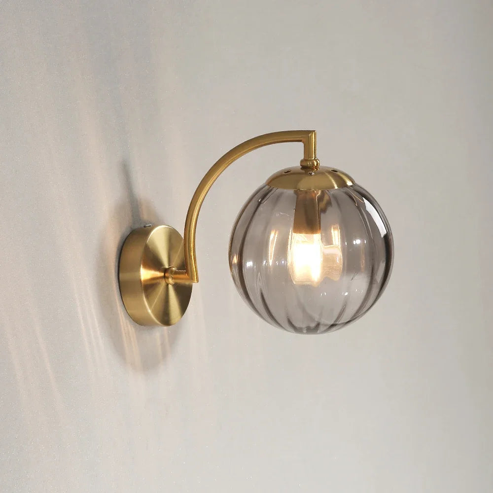 Luminária de Parede LED Nórdico Moderna, Vidro Colorida, Minimalista