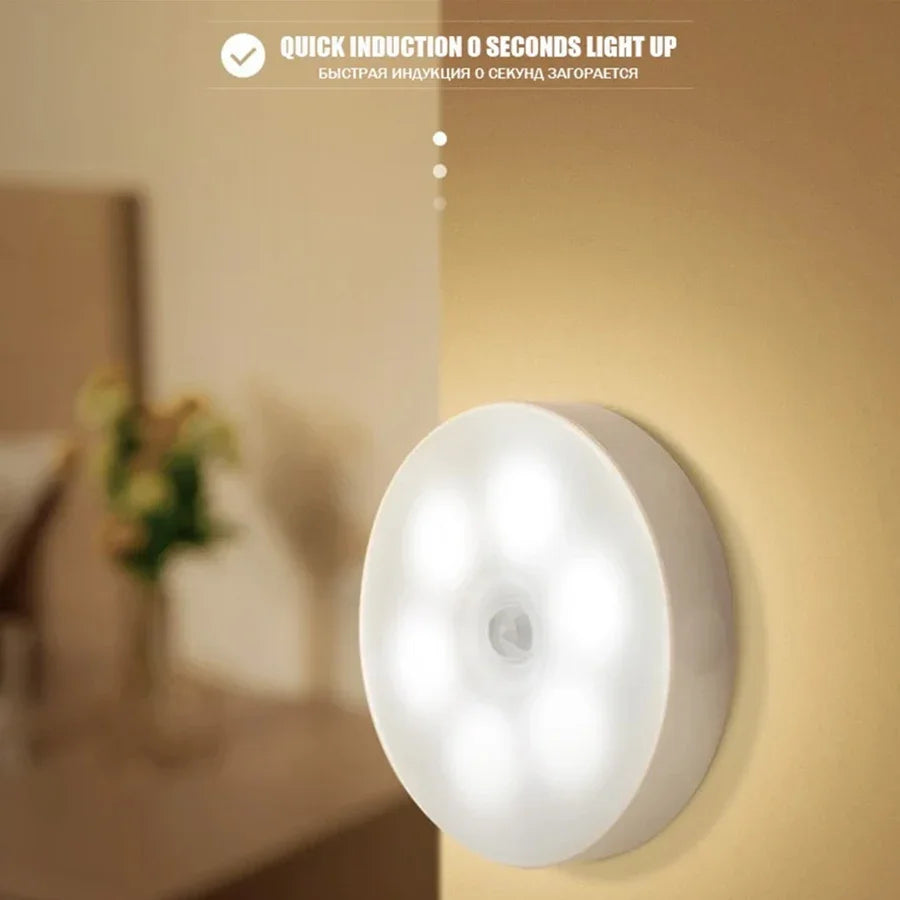 Luminaria Led Recarregável Sensor de Movimento Mini Light  [COMPRE 1 LEVE 2]
