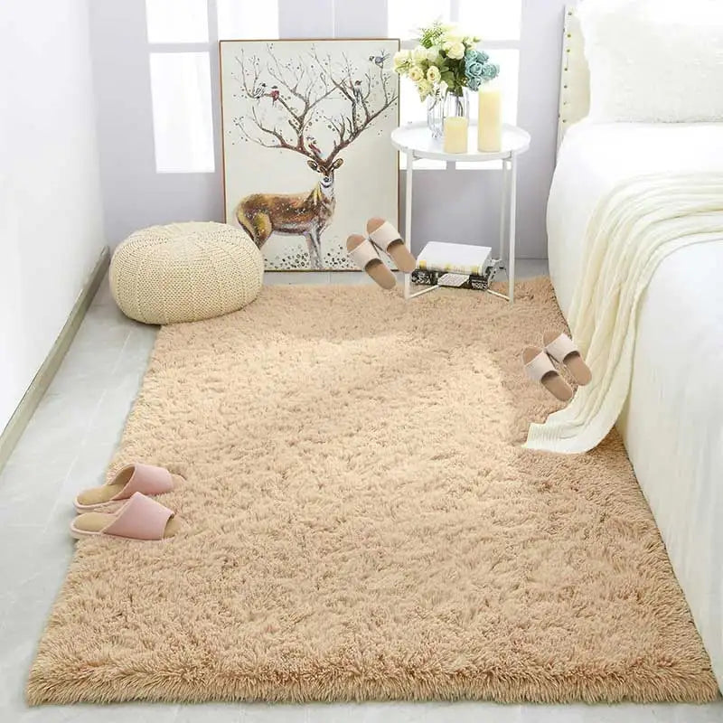 Tapetes Refinados-Tapete de pelúcia para sala de estar, quarto infantil-  antiderrapante