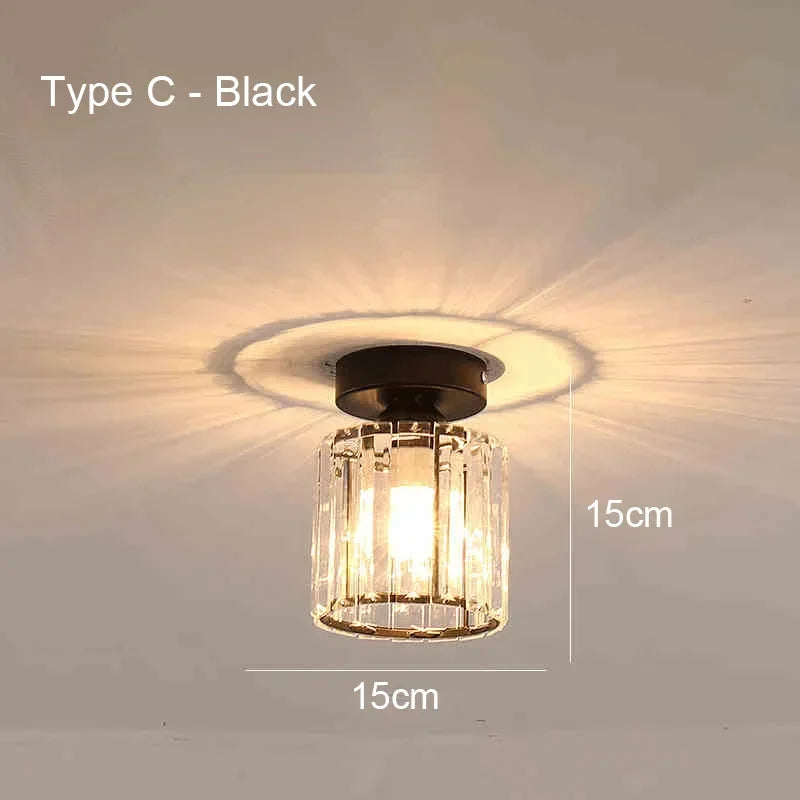 Luminária de Teto Nórdica em Acrílico LED para Corredor, Soquete E27- Ideal para Sala de Estar, Quarto e Iluminação interna. Alimentação: AC 85-265V.