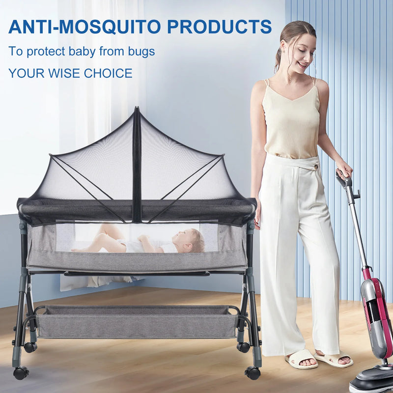 Mosquiteiro Universal Protetor De Berço, Cama De Bebê. Removível, Portátil, Dobrável, Récem- nascido