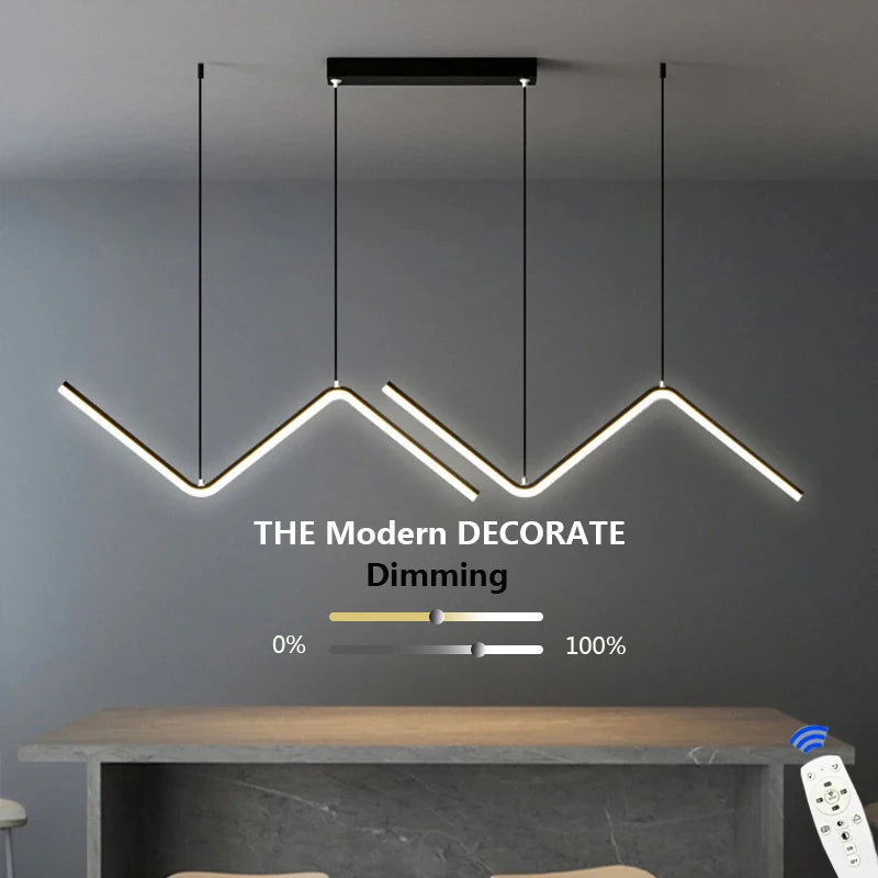 Luminária Pendente Duplo- Minimalista- Led Moderno Raio