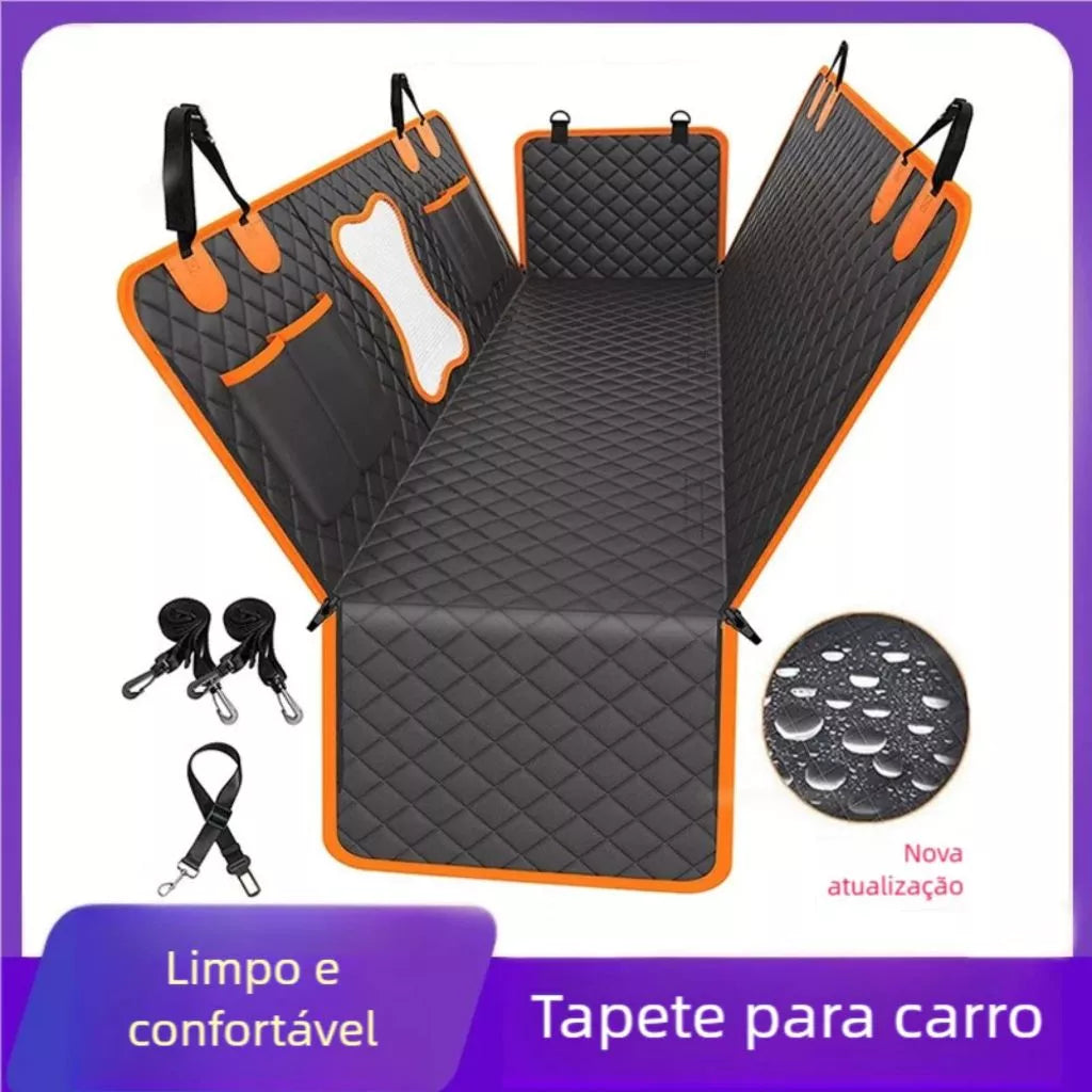 Capa protetora impermeável para banco de carro para cães, tapete de transporte para animais de estimação, rede para cães de pequeno, médio e grande porte, almofada de segurança para o banco traseiro do carro.