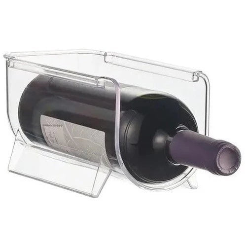 Kit 2x Suporte Organizador De Garrafas Vinho Refrigerantes Geladeira Empilhável